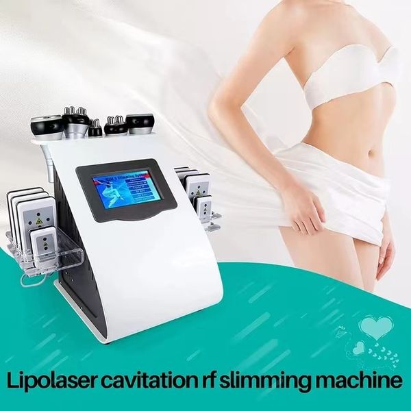 

slimming machine 40k ultrasonic liposuction cavitation 8 pads laser vacuum rf skin care salon spa beauty equipment