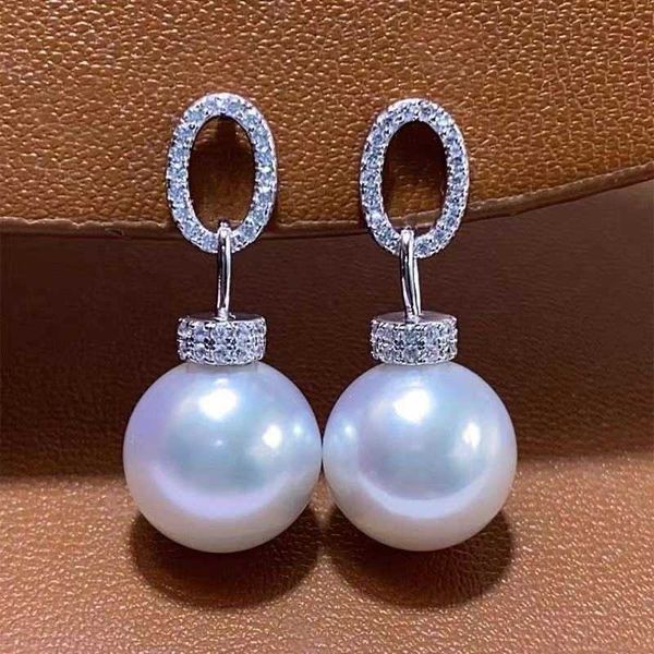 

high version pearl earrings aobai seawater carti tahiti black, Golden;silver