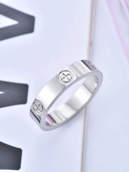 

eller 18k rose gold index finger love ring for women fashion personality couple in rings cool wind titanium steel men, Silver