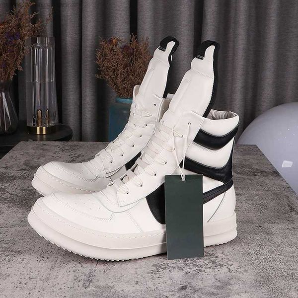 

rick casual shoes hooks ro owens wihte high- men's women's sneakers, Black