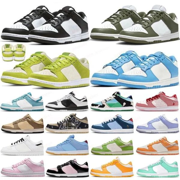 

2023 men women chunky low running shoes black white panda unc laser orange coast syracuse kentucky pink valentines day purple outdoor sports