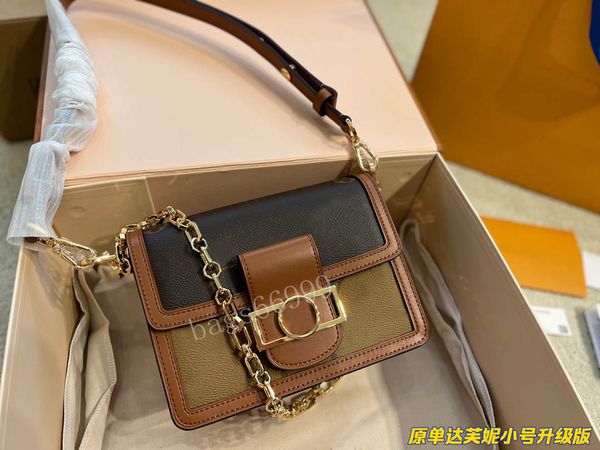 

2023 sales 5a luxury with bag designer flap replica handbag chain shoulder bag leather authentic crossbody bag 25cm box m44390