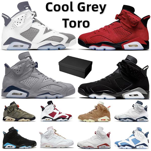 

with box 6 6s mens basketball shoes sneaker aqua cool grey yellow ochre metallic silver georgetown unc red oreo midnight infrared dmp traine
