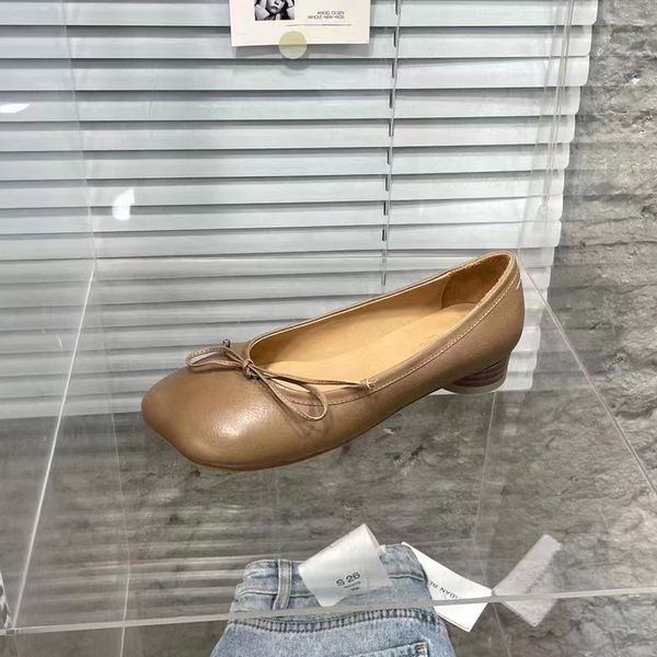 

designer women's dress shoes fashion style black ballet flat heels square toe wide sole comfortable driving shoes lazy women's sin