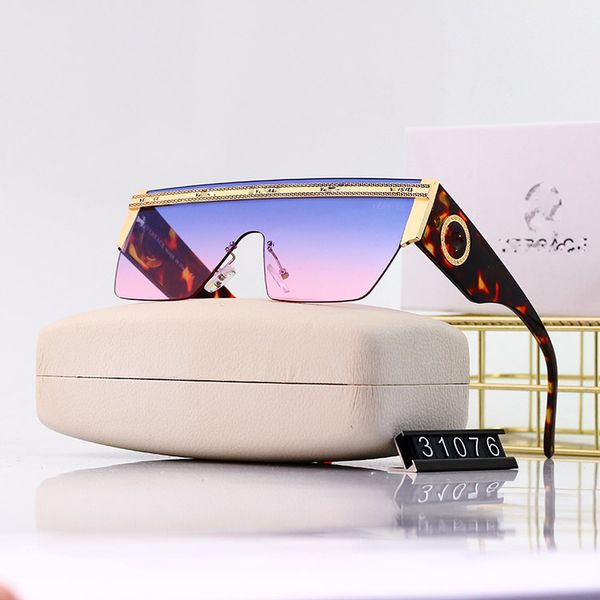

designer sunglasses for women and men fashion large frame one-piece sunglasses male personality glasses female square rimless ocean piece su, White;black