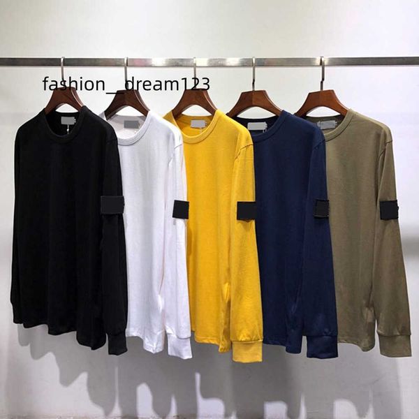 

men's t-shirts long sleeve cotton sweatshirt hip hop men streetwear causal base shirt mens clothing tee, White;black