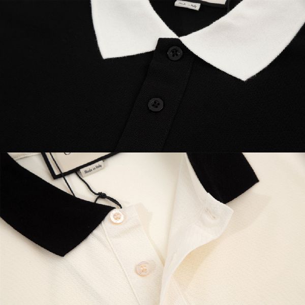 

2023 g308 white summer men's designer clothing short-sleeved polo shirt 3m reflective stripes men's t-shirt webbing tee mens cloth, White;black