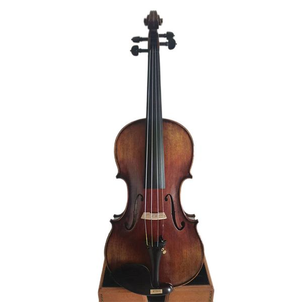 

new 4/4 violin guarneri model maple back spruce hand made nice sound k2655