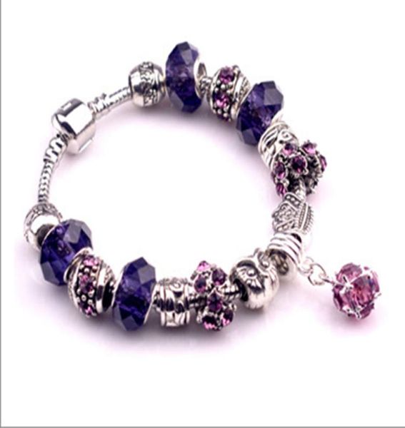 

shopping 1pc charms bracelet with beads fit original charms bracelet jewelry diy bracelet6848090, Golden;silver