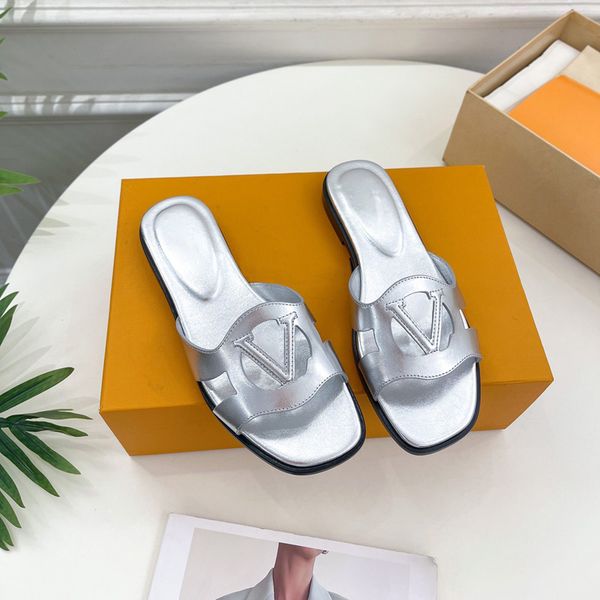 

brown leather flat mule slippers cut out upper slides womens fashion pool comfort sandals mules casual party summer beach, Black