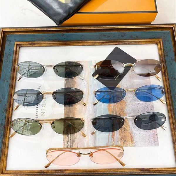 

sunglasses 2023 new product f family fe40046s ins popular on the internet with oval shaped men's and women's sunglasses, White;black