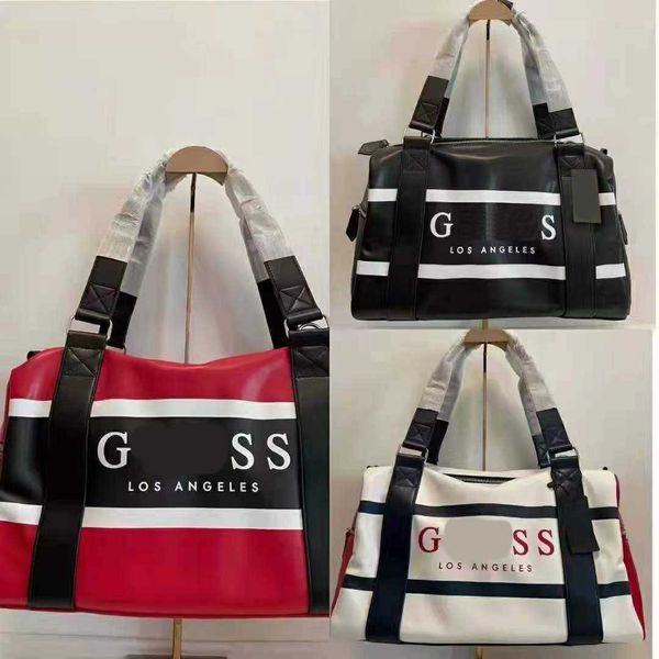 

guss travel bag duffle bags color letters large capacity hand luggage fitness bag 220806