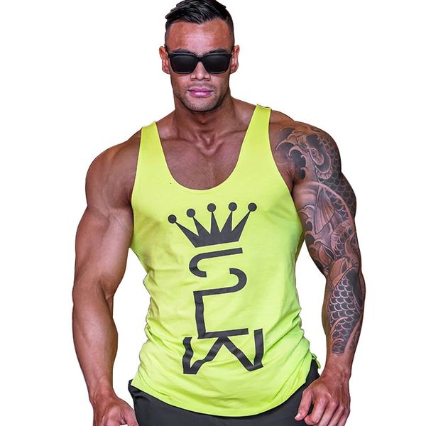 

men' tank men tank gym workout singlet sleeveless blouse stringer tank bodybuilding show muscle 230710, White;black