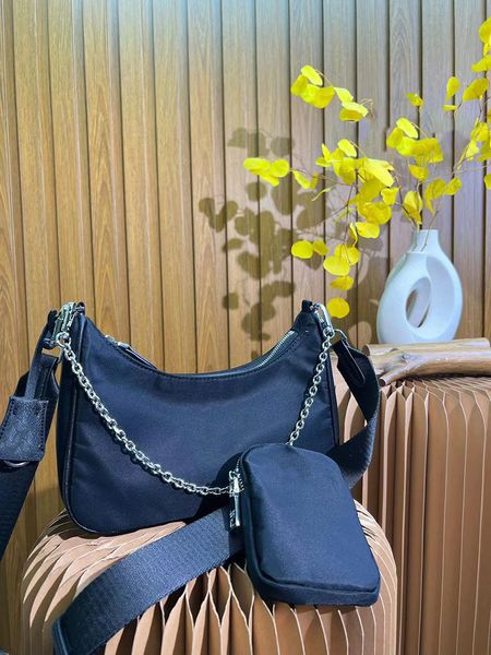 

nylon bag designer cleo 3-piece set shoulder bag hobo womens mens three sizes multiple colors crossbody purse triangle 25cm 22cm 15cm