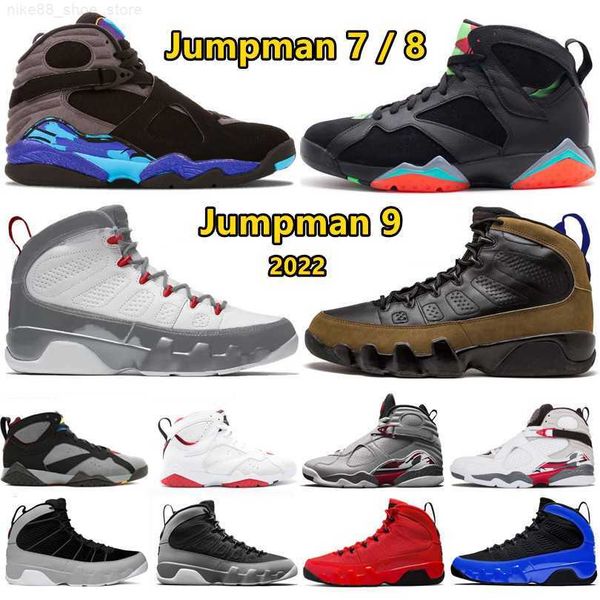

jumpman 7 8 9 basketball shoes olive concord fire red patent leather trophy room aqua taxi particle grey 7s 8s 9s mens trainers sports sneak, Black