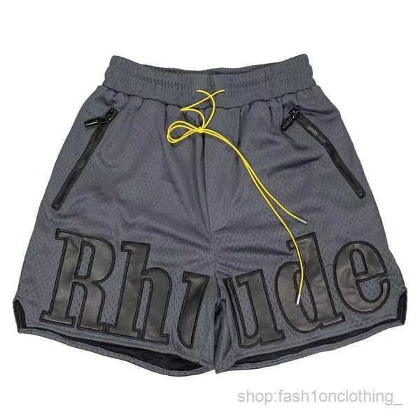 

rhude shirt designer t-shirts mens shorts beach short pants womens cotton sleeves shirts casual tshirt versatile tees quick drying breathabl, White;black