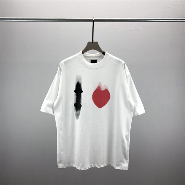 

2men's t-shirt and women's high-end brand men's t-shirts short sleep summer outdoor fashion casual t-shirt printed with pure, White;black