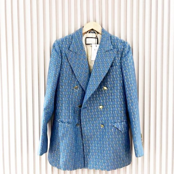 

women's designer blazers jackets coats clothing with full double letters g spring new released, White;black