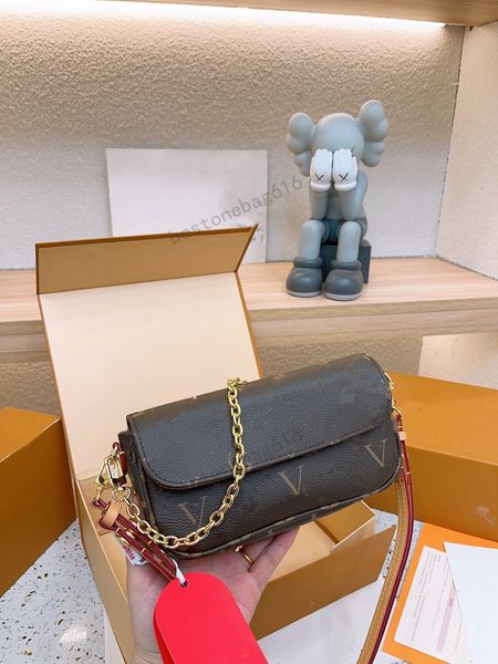 

lvy flap bag wallet on chain vintage monograms canvas designers handbag women cross body luxurys chain bag