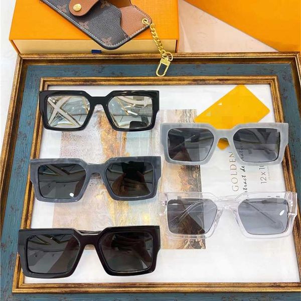 

2023 new ins super new sunglasses z1579 fashionable plate square net red street sunglasses fashion, White;black