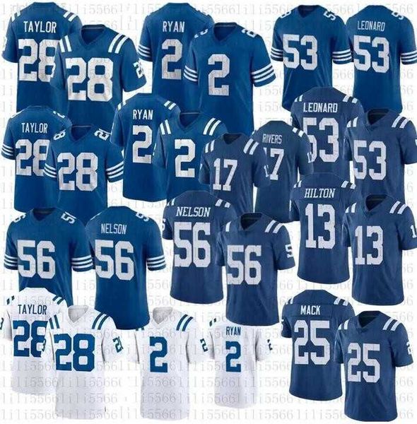 

football jersey indianapolis''colts''10 gardner minshew ii 28 jonathan taylor 18 peyton manning 53 darius leonar 11 mich, Black;red