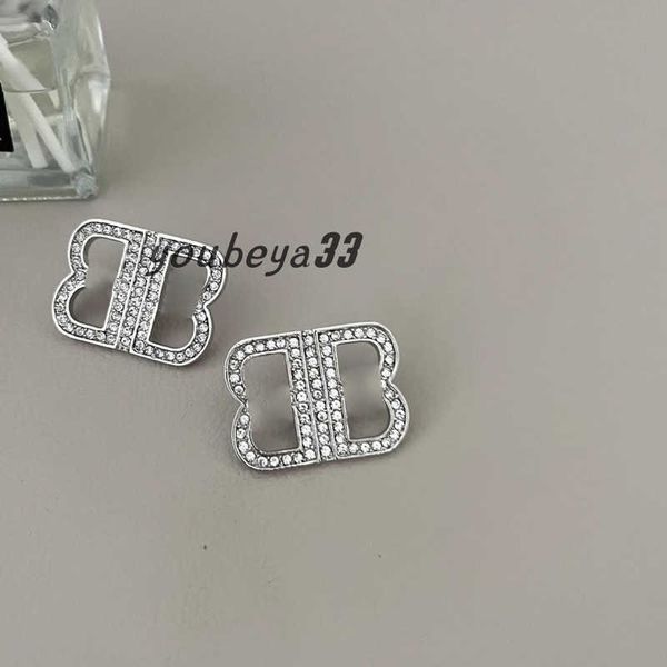 

luxurys brand stud earrings womens designer gold silver diamond earring jewelry ladies fashion letter b hoop dangle earings rings 2302171bf, Golden;silver