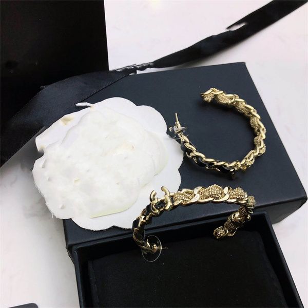 

simple square stud earrings ccity woman luxury designer hoop earring multi colors c letter logo jewelry girls gold earing 863334, Golden;silver