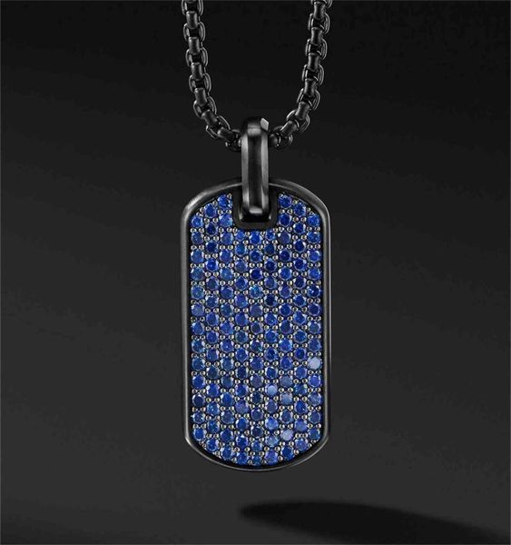 

mens dogtag black dog tag charm pendant men stainls steel necklace for mens1278949, Silver