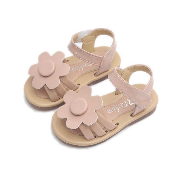 

sandals cuzullaa kids girls elegant flower hook loop beach sandals children girls non-slip summer shoes size 21-30, Black;red