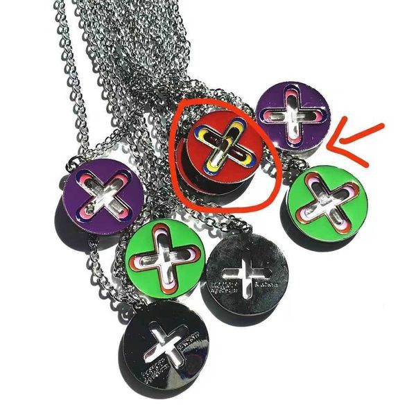 

fashion necklaces homer frank ocean hip hop punk lucky clover enamel drop necklace for men women girls party jewelry 71111111222222, Silver