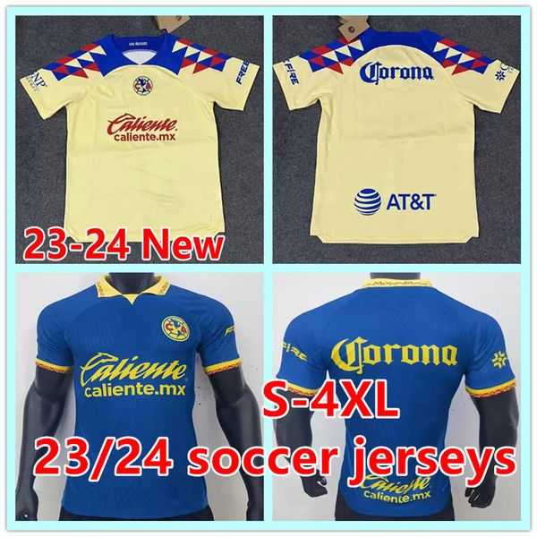 

23 24 club america soccer jerseys ca mexician liga mx 2023 fidalgo goalkeeper henry camisas de futebol men kit d.valdes football shirts trai, Black;yellow