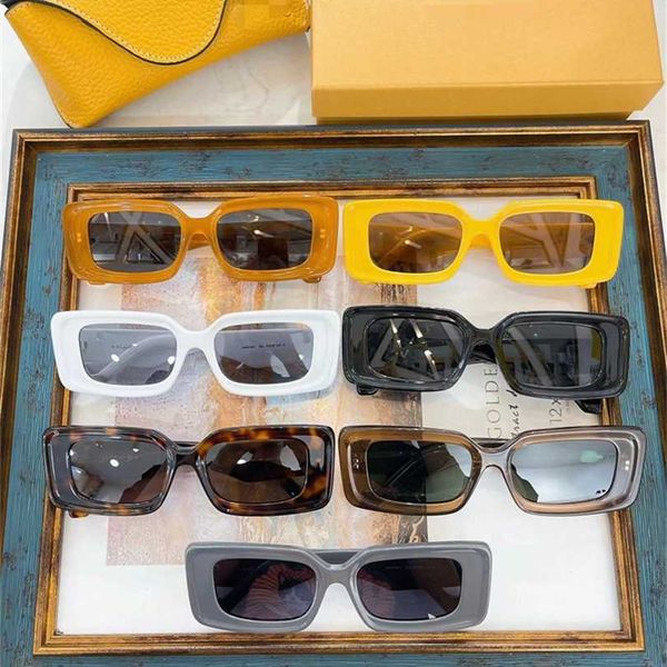 

2023 new yijia sunglasses ins network red same lw40104u personality fashion box sunglasses, White;black