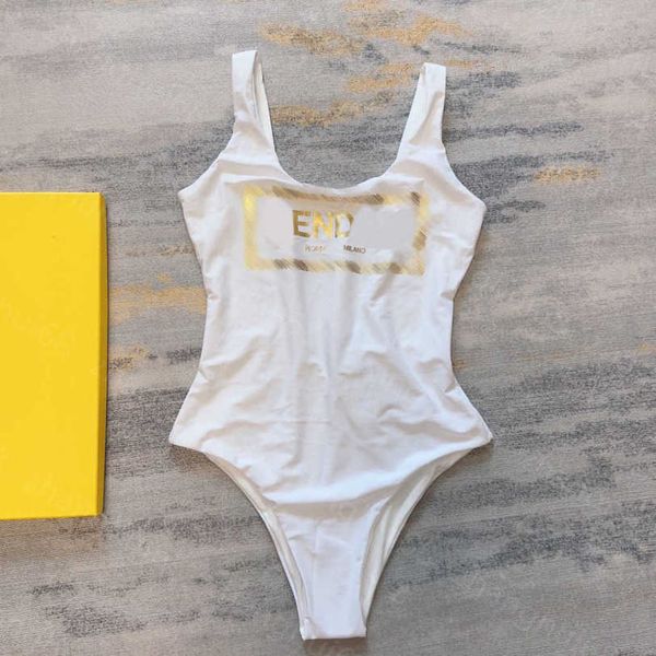 

23ss bikini swimwear womens swimwear womens bikini designer bathing suit gold logo printed one-piece swimsuit women clothes a1, White;black