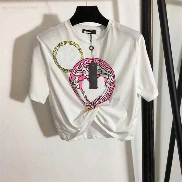 

women's t-shirt r letter print t-shirt men's and women's couple hip hop style summer dress, White