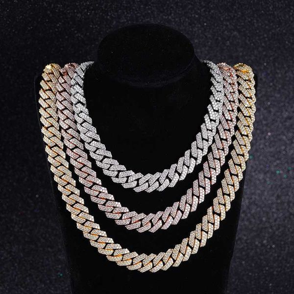 

new hip pop style starsgem customize forever quality moissanite setting s925 gold plated cuhan chain necklace, Silver