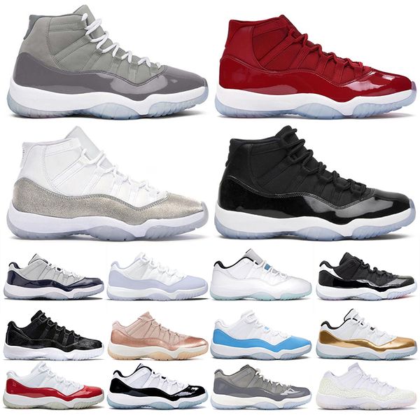 

11s cherry men basketball shoes jumpman 11 og sneakers pink blue win like midnight navy legend blue pure violet concord low trainers mens wo