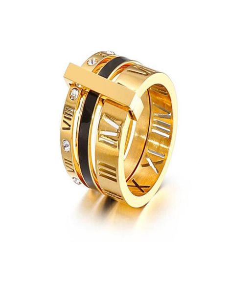 

luxurious designer for woman ring zirconia engagement titanium steel love wedding rings silver rose gold fashion jewelry gifts wom1187386