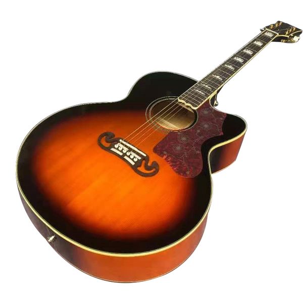 

2023 43 "jumbo missing angle j200 series sunset acoustic guitar