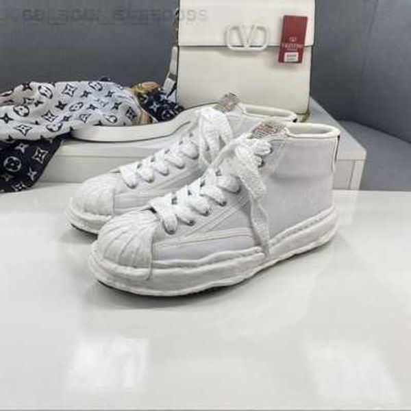 

blakey maison mihara yasuhiro mmy mens high cut canvas shoe for men toe cap skate shoes stc sneakers, Black