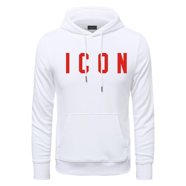 

icon men hoodie designer hoodie italy casuar sweater letter printed hoodie autumn coat round neck hoodie outdoor loose warm and cold 20 colo, Black