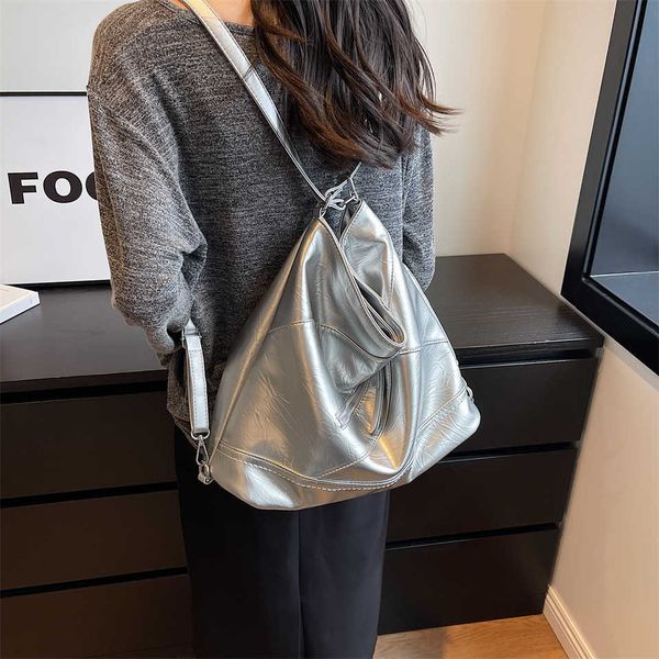 

baobao women's bag new large capacity niche design leisure commuting simple texture one shoulder crossbody tote bag