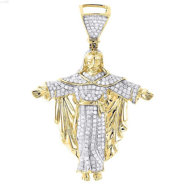 

pass diamond tester vvs moissanite 925 silver christian jesus hip hop jewelry iced out pendant men necklace pendant and chain
