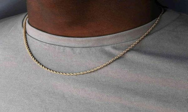 

2022 classic rope width 2345 mm stainless steel figaro cuban chain necklace for men women jewelry3983587, Silver