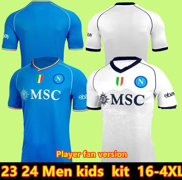 

23 24 ssc napoli soccer jerseys kvaratskhelia lozano osimhen anguissa naples football shirt politano maglia mertens maradona 2023 2024 minja, Black;yellow