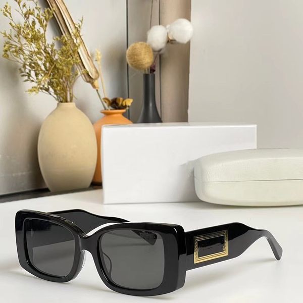 

designer original sunglasses 4377 for men and women retro cat's eye shaped frame necessary for leisure travel uv400 protective belt ran, White;black