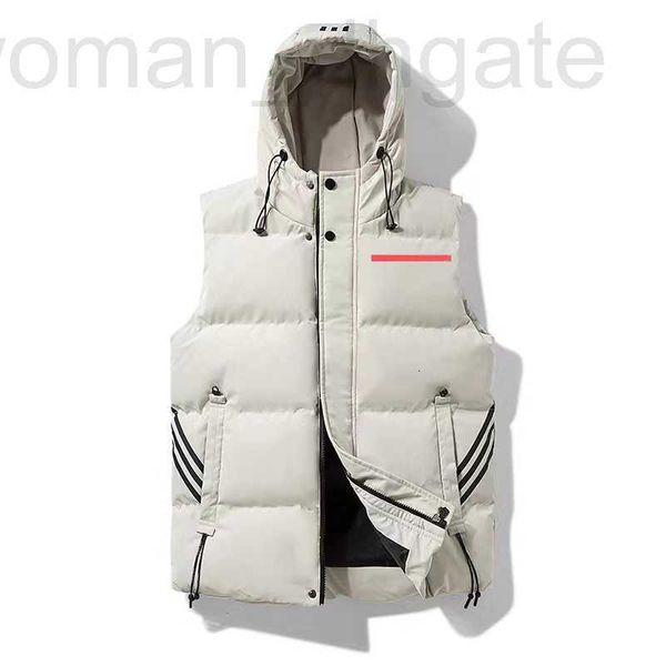 

men's vests designer 2023 mens jackets coat parka winter s fashion men overcoat jacket womens outerwear vest hip hop streetwear size /m, Black;white