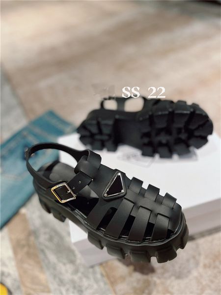 

designer luxury women's fisherman sandals black slide sandal shoes with box