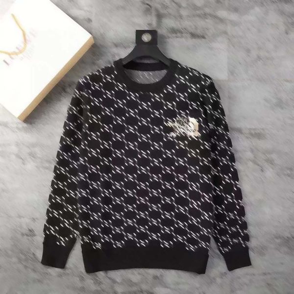 

designer men's sweater women's fashion sweater long sleeve letter pullover couple pullover coat, White;black