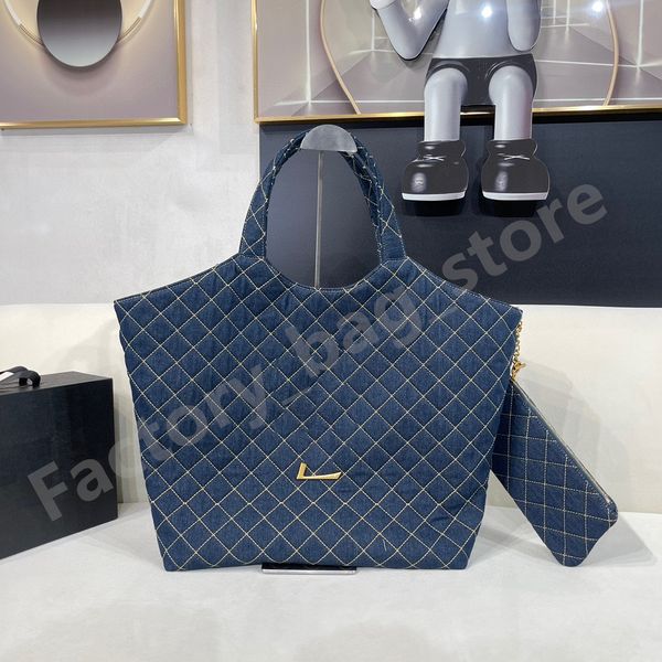

luxury bags washed denim designer shoulder bags pocket chain cowboy tote women's luxury flap diamond lattice wallet crossbody classics