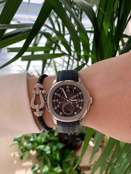 

diamond p classical a sport t luxury e elegant k 40mm super thin wrist watches 5712 5724 3k zf cal.240 iced out watch for men & women ujnb 1, Slivery;brown